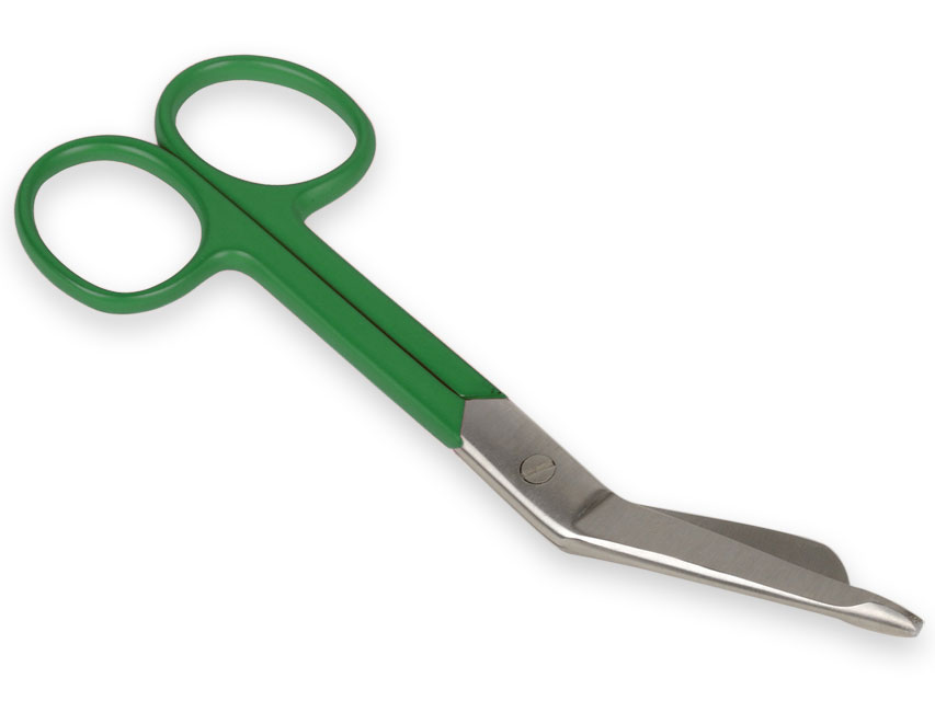 foarfeca pentru bandaje din otel inoxidabil inel verde 14 cm