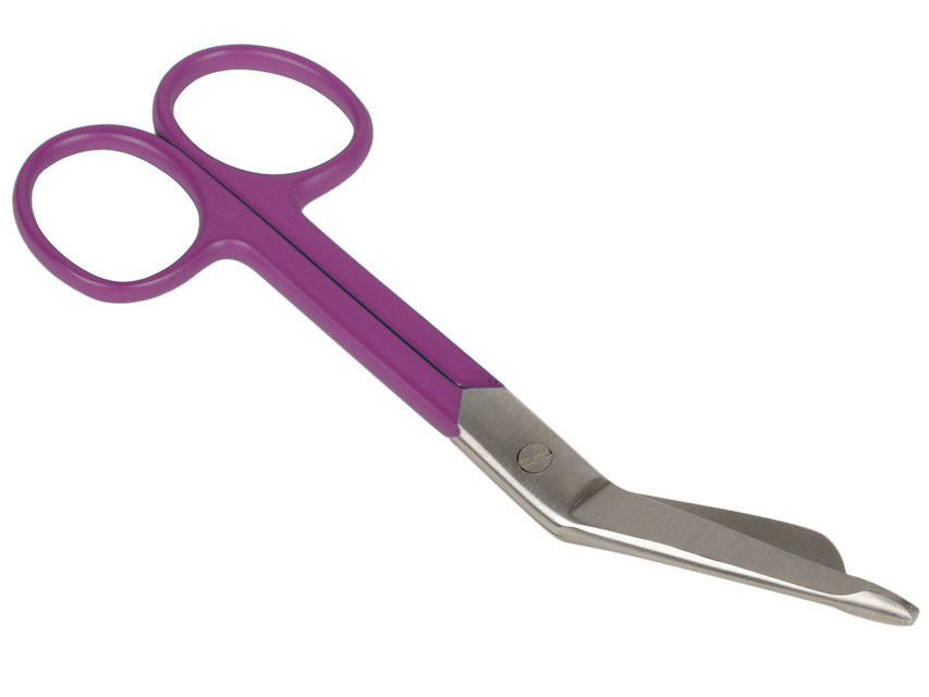 foarfeca pentru bandaje din otel inoxidabil inel violet 14 cm
