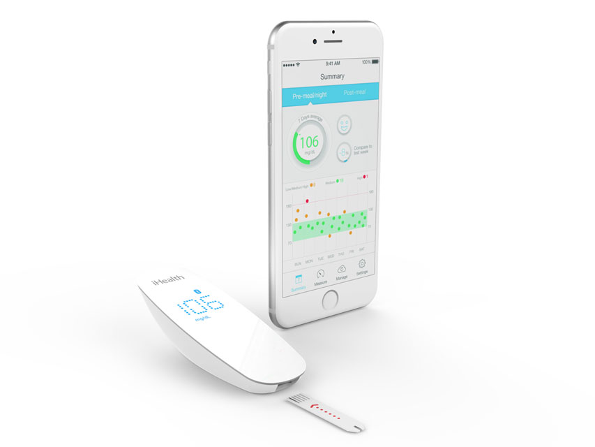 kit monitor de glucoza ihealth bg5 wireless