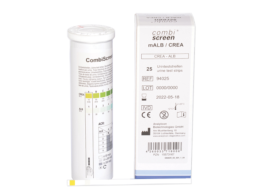 combi screen malb/crea pentru detectarea microalbuminuriei