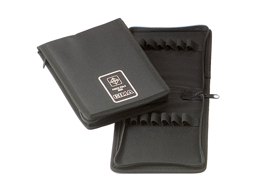punga fiole mini fermoar din nylon negru