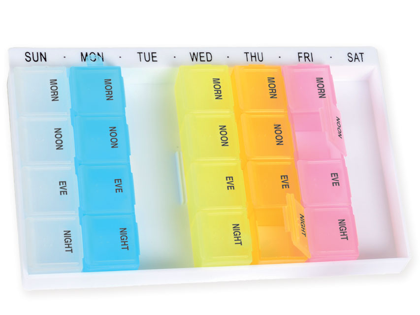 organizator pastile turn pentru 7 zile x 4 engleza