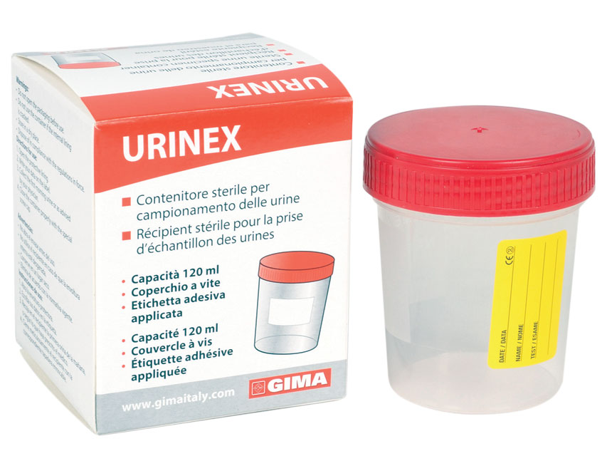 recipient urina 120 ml in cutie unica steril