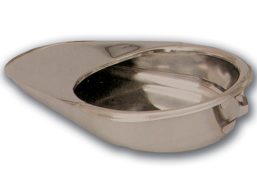 vas de pat tip fractura otel inoxidabil 418x292x85 mm cu inel