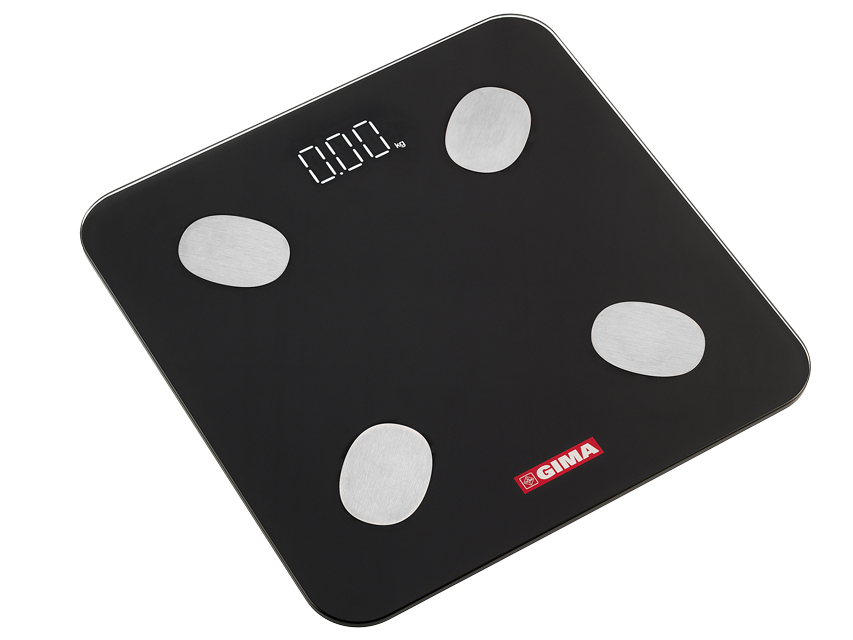 cantar compozitie corporala gimafit body fat cu gimaapp si bluetooth negru