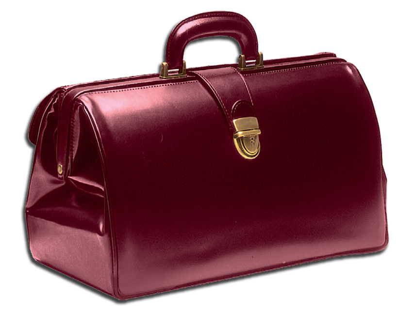 geanta medicala piele "super texas" bordeaux