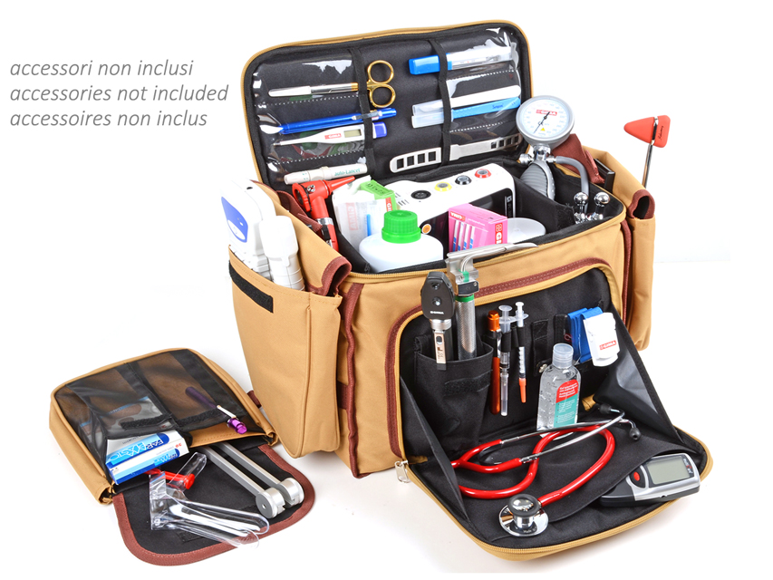 geanta doctora "utility" nailon bej
