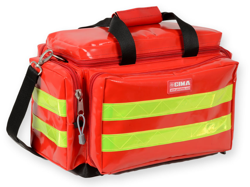 geanta smart bag acoperita cu pvc mic rosu