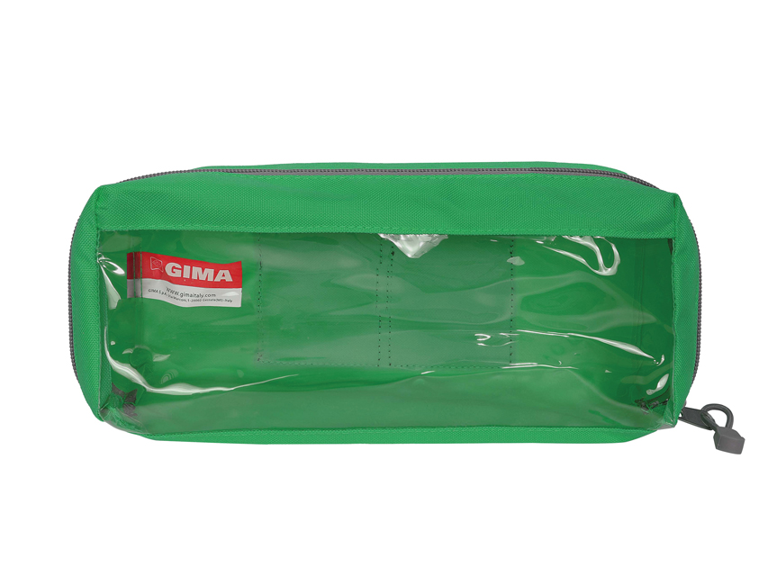 e3 borseta/geanta dreptungulara captusita cu geam si maner verde