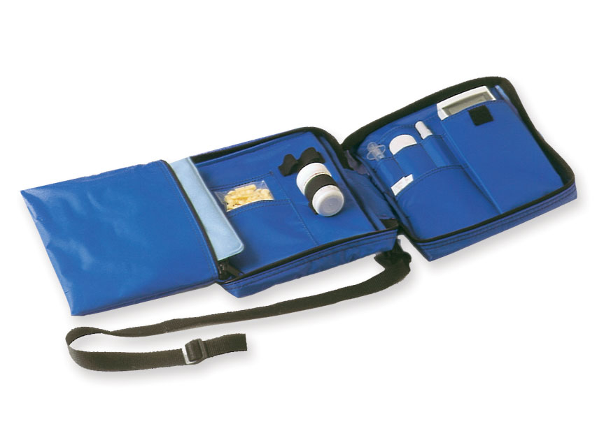 geanta diabetic goala nailon albastru