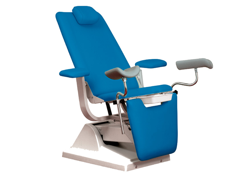 scaun pat gynex cu suport rola metal albastru marin