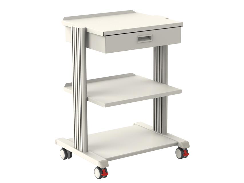 carucior smart cart 2 rafturi 50x42 cm + baza + sertar