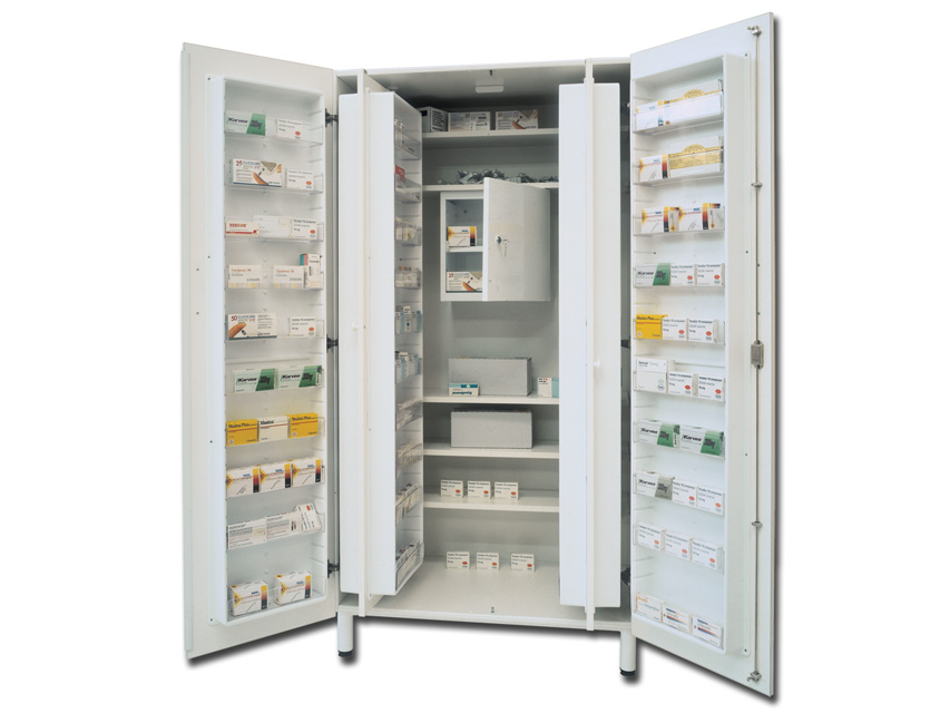 dulap de medicamente placa melaminata alb