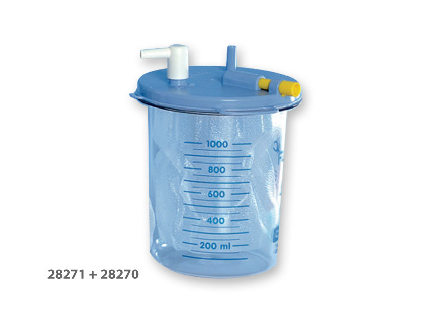 recipient de aspirare de unica folosinta 1 l cu capac pentru 28270