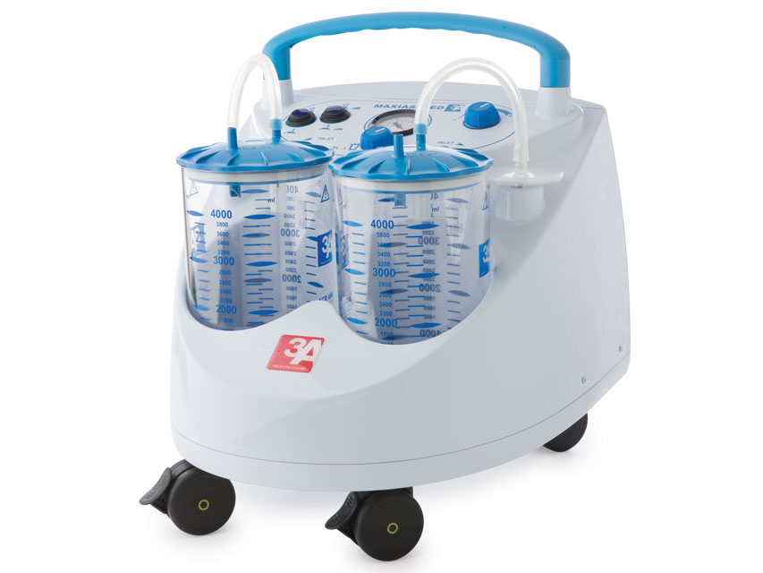 unitate de aspirare maxi rapida 60 l borcan 2x4 l cu comutator cu picior 230v