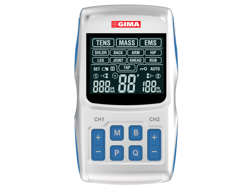 electrostimulator gima ther tens/ems 2 canale 36 de programe