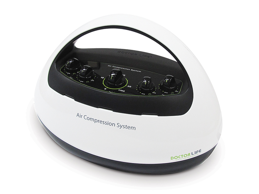 dispozitiv de masaj cu compresie portabil anycare digital air compression cu 2 mansoane pentru picioare a
