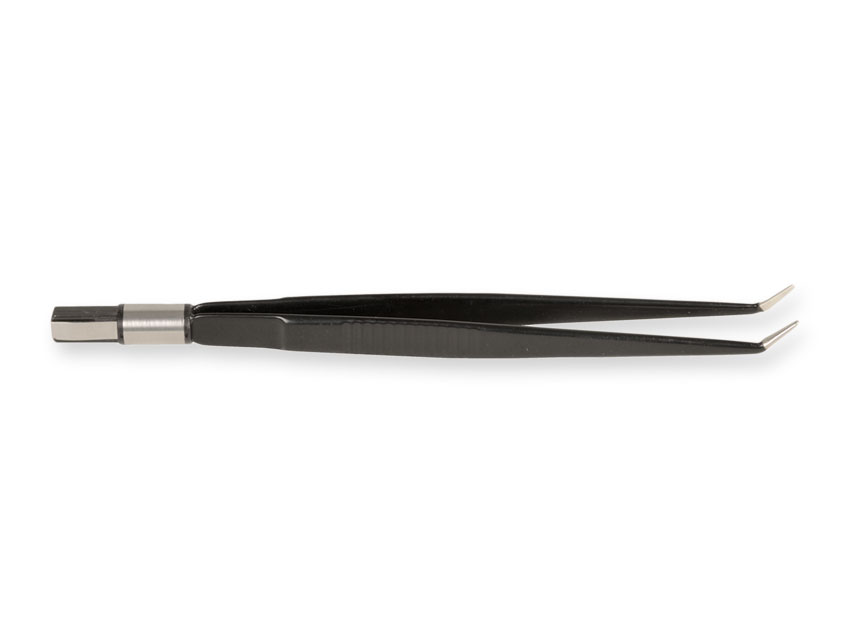 forceps drept antiaderent eu 18 cm varf unghiular de 1 mm