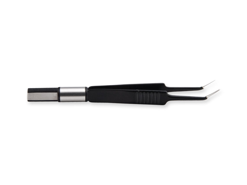 forceps bijutier antiaderent eu 11. 5 cm varf unghiular de 0, 7 mm