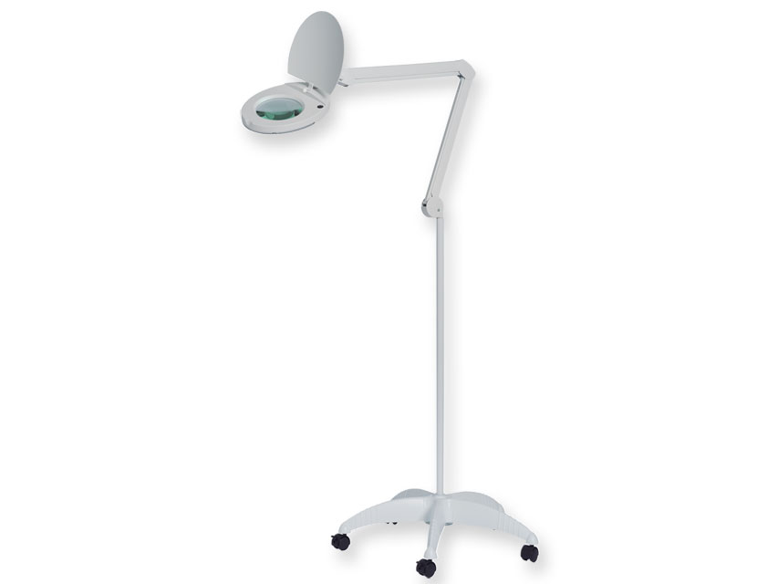 lampa cu lupa led carucior
