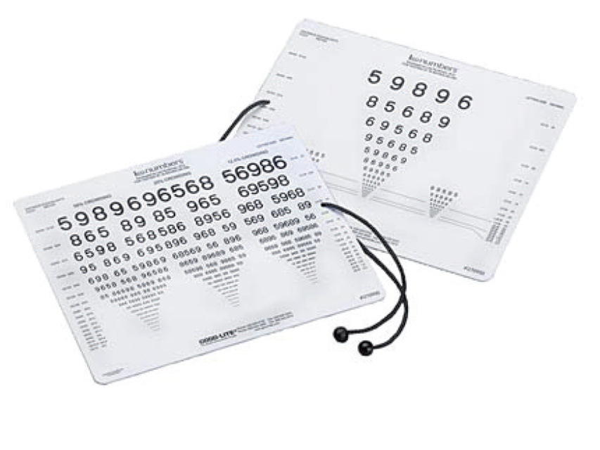 card de testare vedere lea numbers apropiere 40 cm (16”)”