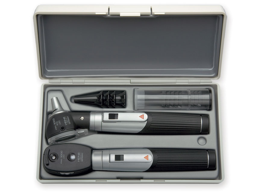 heine mini 3000 led oto + set oftalmo negru