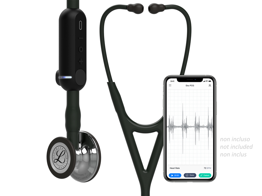 stetoscop digital 3m littmann core 8869 negru finisaj oglinda