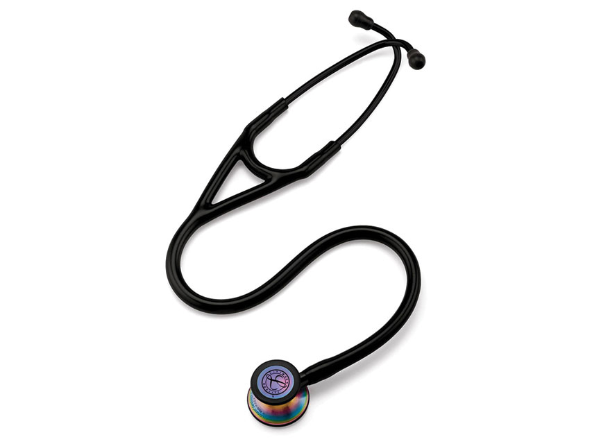 stetoscop littmann cardiologie iv 6165 negru finisaj curcubeu