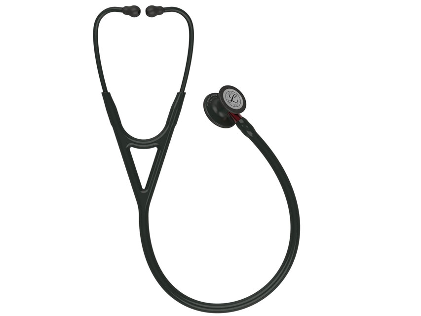 stetoscop littmann cardiologie iv 6200 negru finisaj negru tub rosu