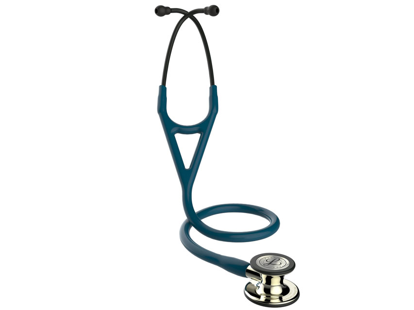 stetoscop littmann cardiologie iv 6190 albastru caraibe finisaj sampanie