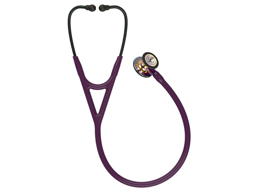 stetoscop cardiologie littmann iv 6239 prune finisaj curcubeu cu luciu ridicat tub violet