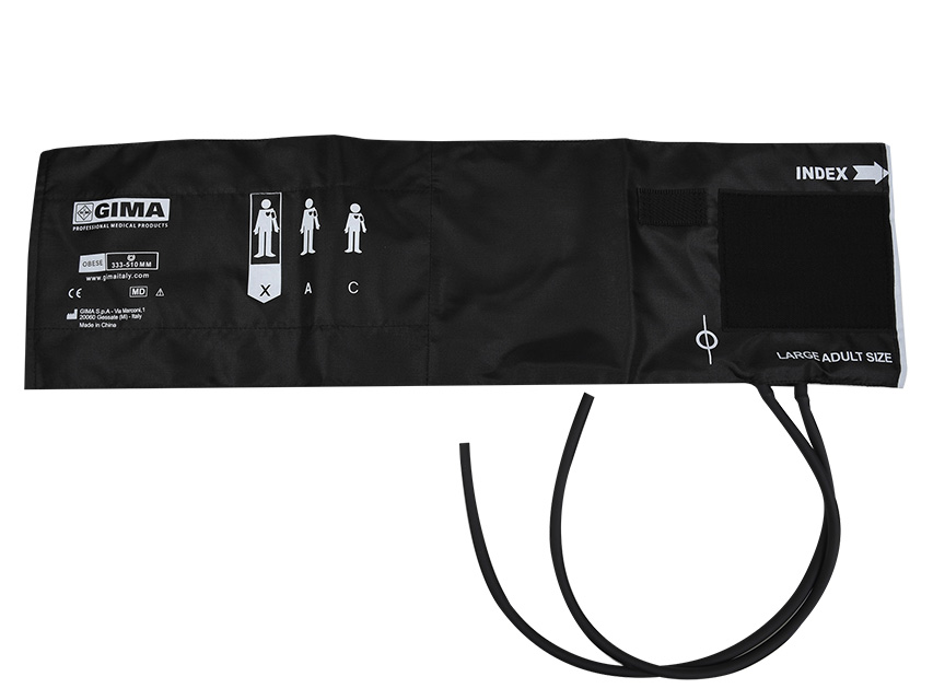 manseta pentru obezi + vezica 2 tuburi 62x17.5 cm nylon negru