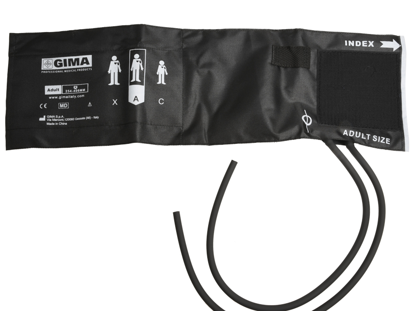 manseta adulti + vezica 2 tuburi 49x15 cm nylon negru