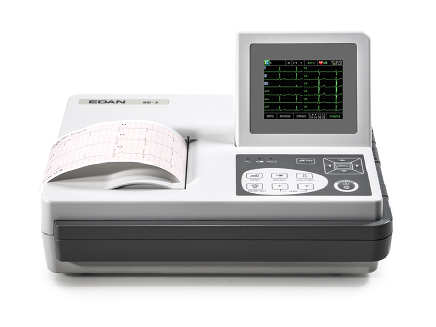 ecg edan se 3 color 3 canala cu monitor si interpretare