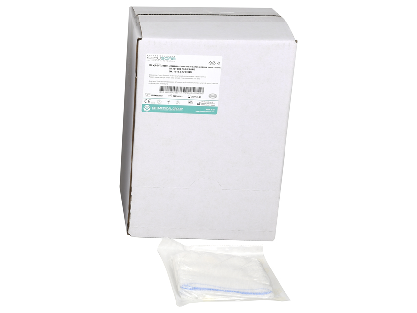 tampon de tifon de bumbac 10x10 cm radiografie steril
