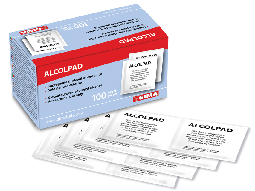 paduri cu alcool alcomed cutie 100