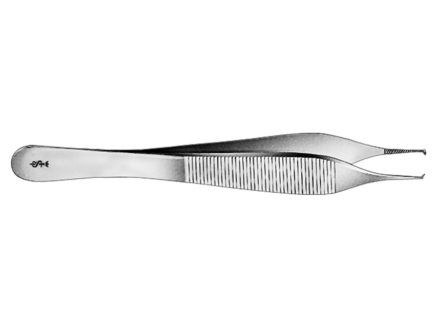 forceps de disectie aesculap adson zimtat drept dinti 1x2 12 cm bd512r