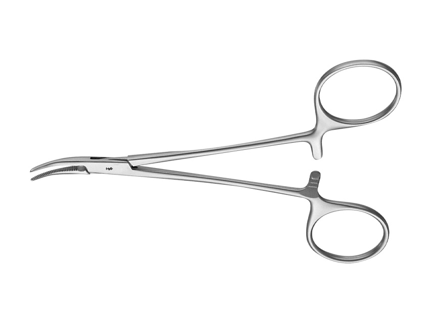 forceps hemostatic halsted mosquito cu aesculap curbat 12.5 cm bh111r