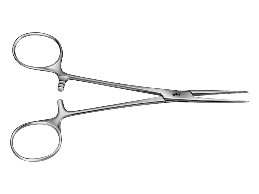 forceps hemostatic aesculap kelly drepta bont 14 cm bh134r