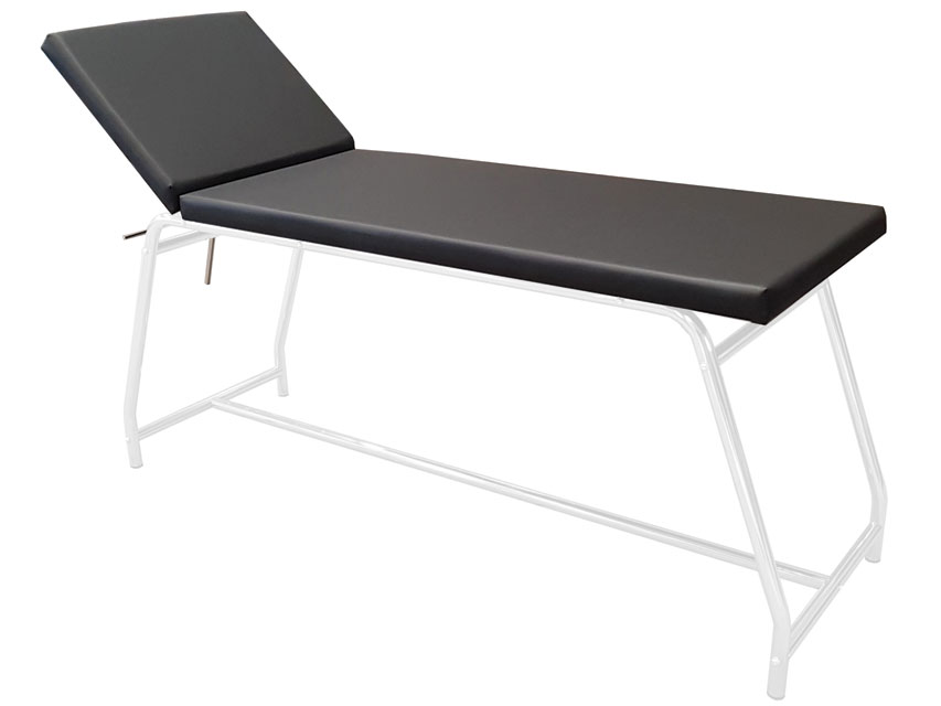 canapea de examinare sarcina 120 kg saltea vopsita in alb, saltea neagra