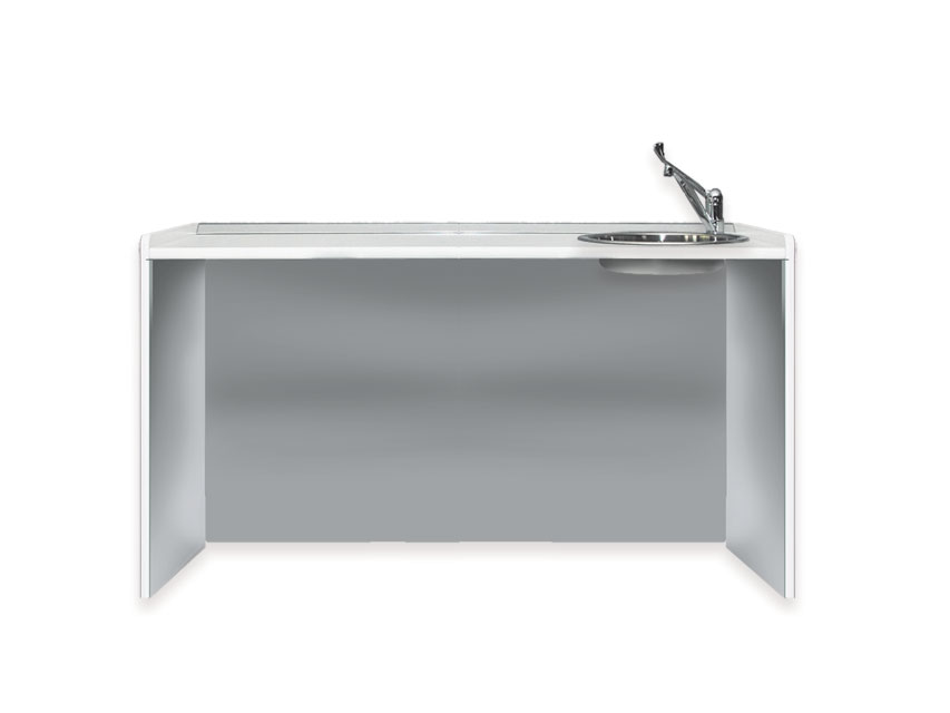 blat de lucru 156 cm lavoar dreapta