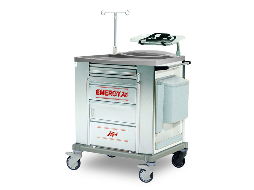 carucior de urgenta inox standard