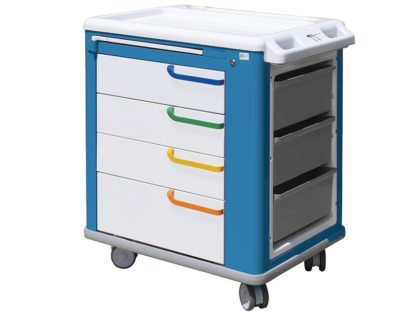 carucior multifunctional standard alb/albastru