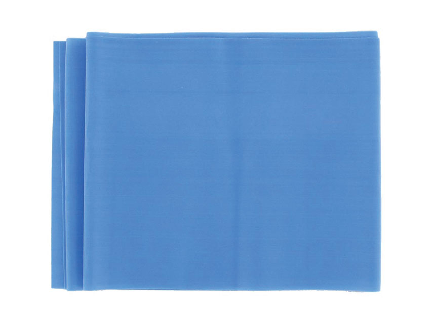 banda de exercitii fara latex 1.5 m x 14 cm x 0.35 mm albastru