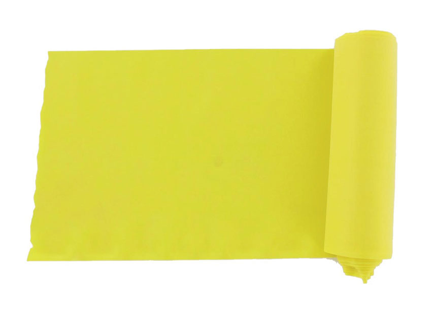 banda de exercitii fara latex 5.5 m x 14 cm x 0.20 mm galben