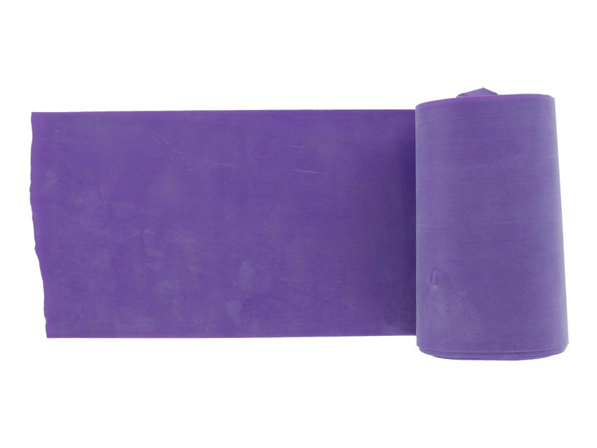 banda de exercitii fara latex 5.5 m x 14 cm x 0.60 mm violet