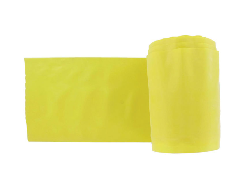 banda de exercitii fara latex 45 m x 14 cm x 0.20 mm galben
