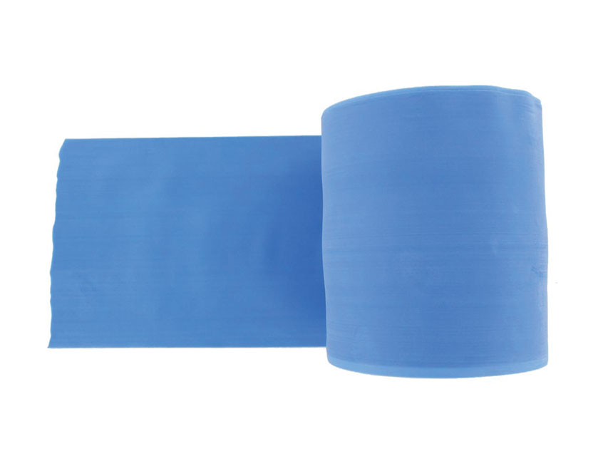 banda de exercitii fara latex 45 m x 14 cm x 0.35 mm albastru