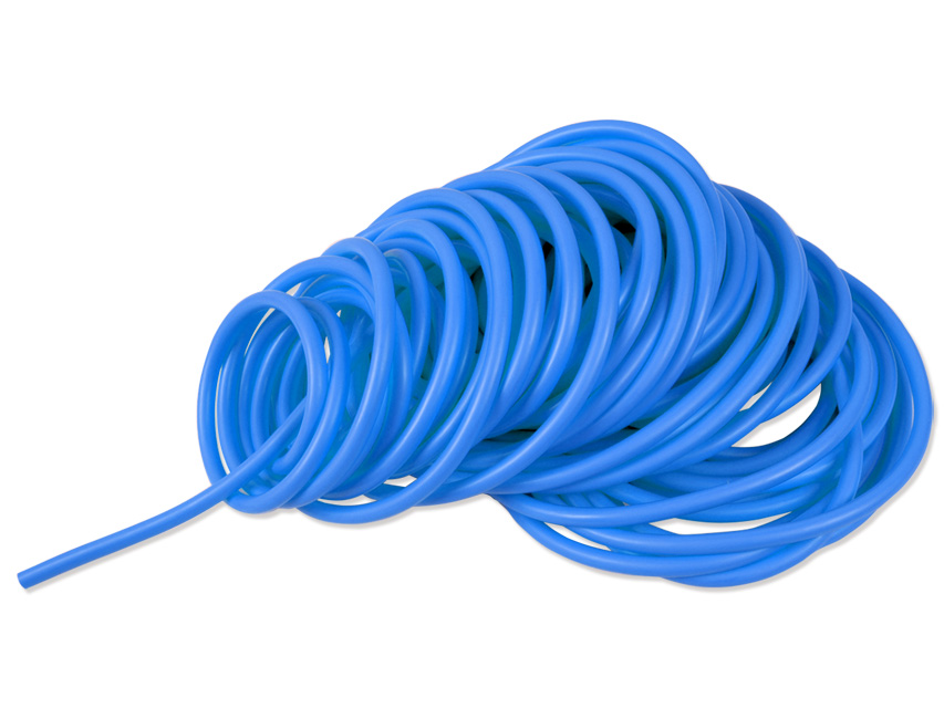 tub de exercitii latex 25 m x 3.0 mm greu albastru