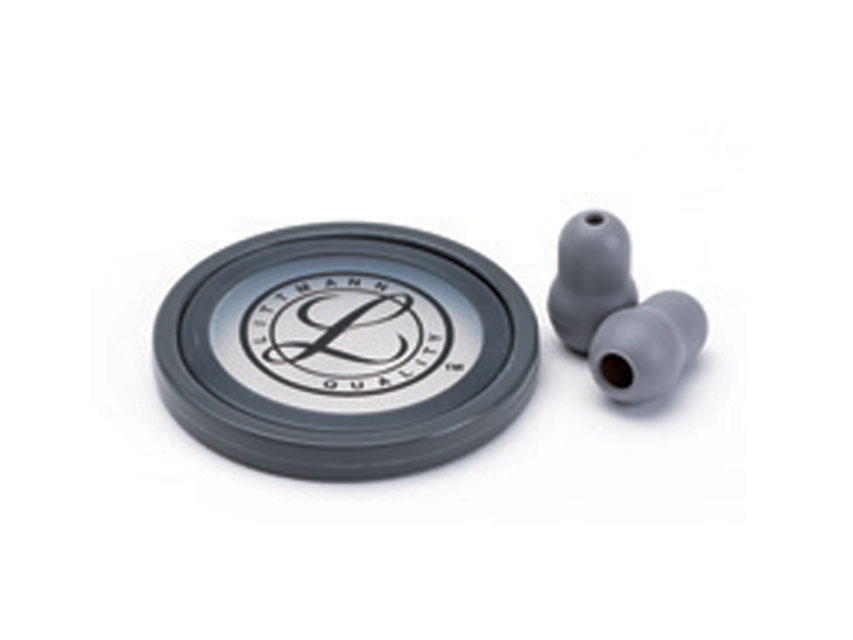 accesorii pentru kit littmann 40018: diafragma + margine + dopuri urechi pentru master cardiology gri blister